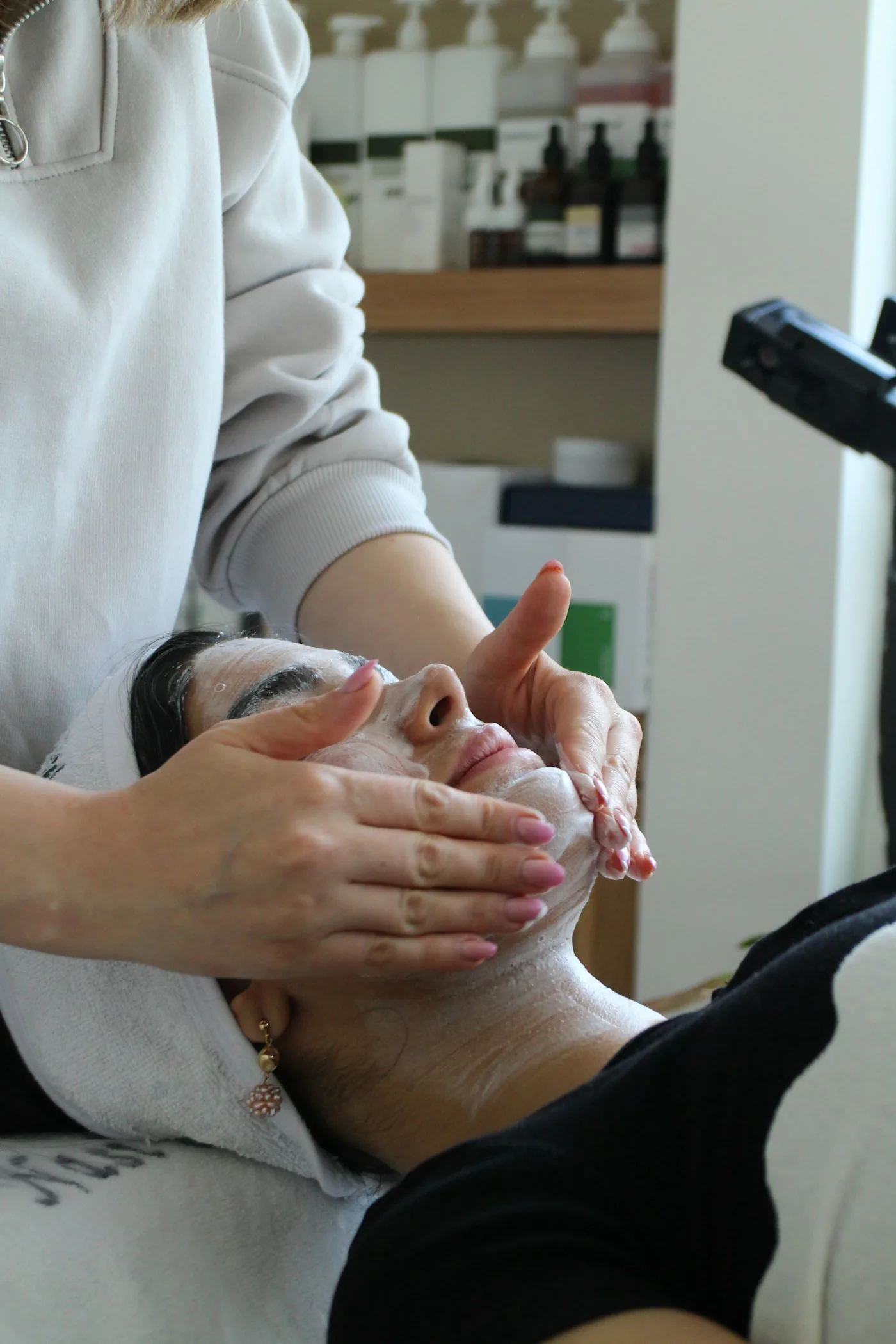 Facial skin treatment at The Aesthetics Clinic, Al Furjan, Dubai